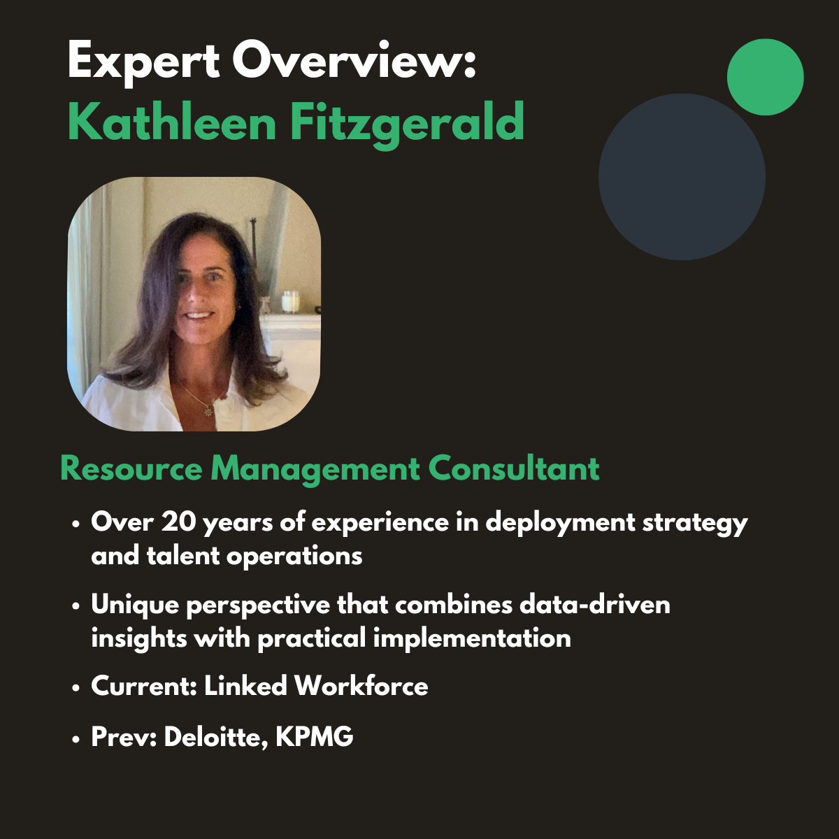 Resource planning expert, Kathleen Fitzgerald