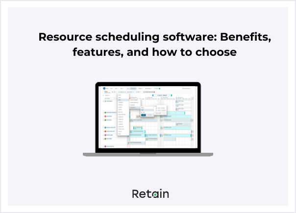 Resource scheduling software