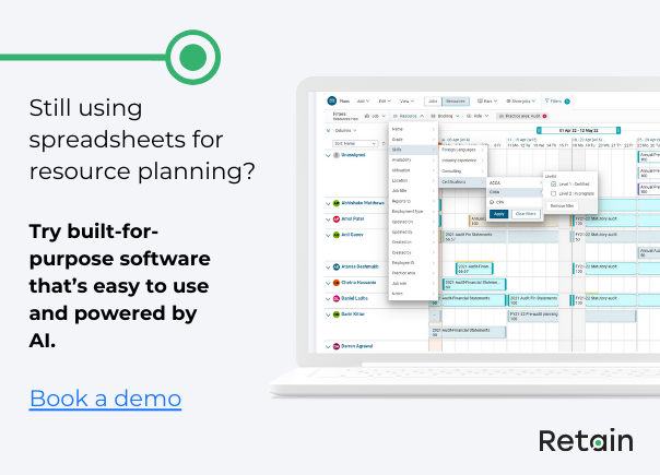 Still using spreadsheets for resource planning in project management?