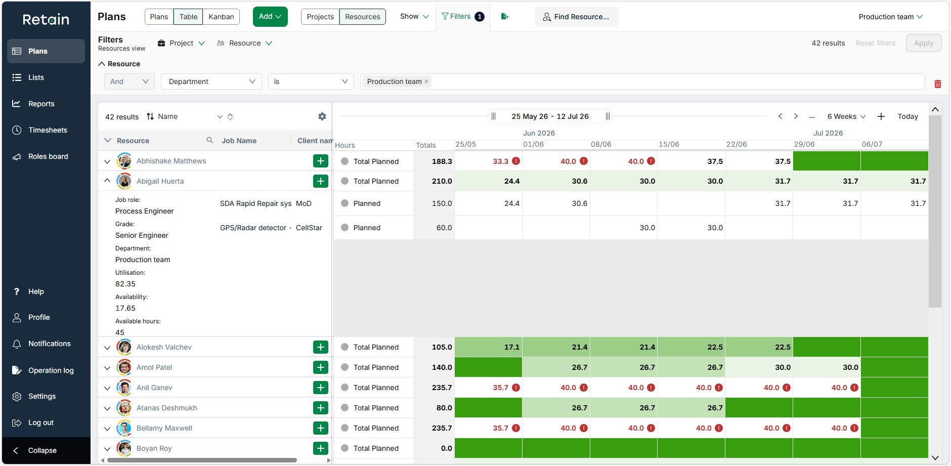 Engineering and manufacturing planning software example